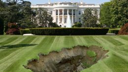 White House lawn sinkhole - the Hellmouth begins to open!